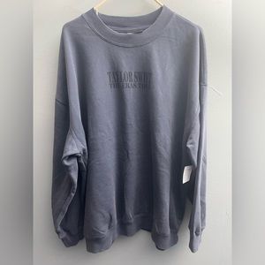 Women’s XL Taylor Swift Eras Tour CrewNeck Blue Gray SweatShirt